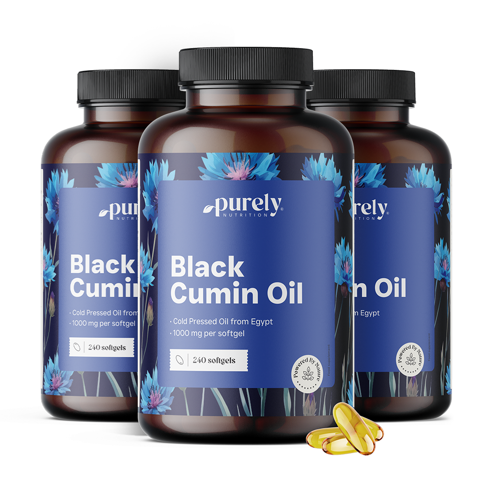 Huile de cumin noir 1000 mg.