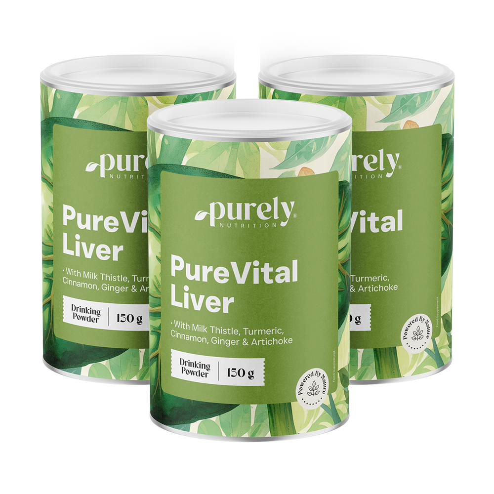 3x PureVital Liver - complexe à base de plantes, ensemble 450 g