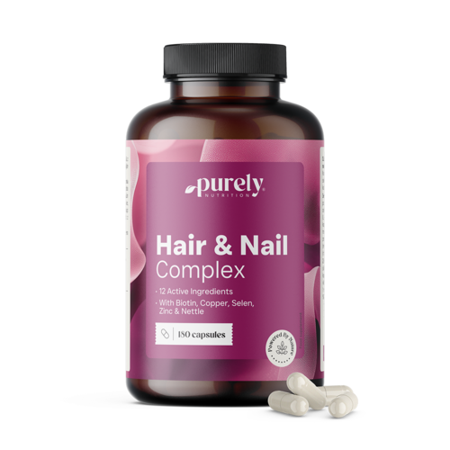 Hair & Nail Complex – vitamines et minéraux pour cheveux et ongles, 180 gélules