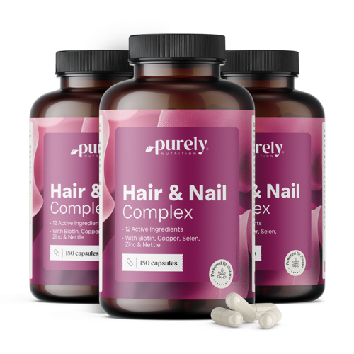 3x Hair & Nail Complex – vitamines et minéraux pour cheveux et ongles, ensemble 540 gélules